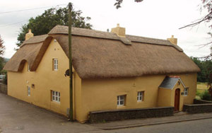 Thatched long house, Wales