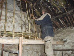 building a traditional wicker chimney